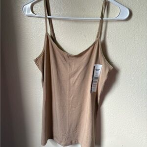 Time and Tru Tan Relaxed Camisole Top